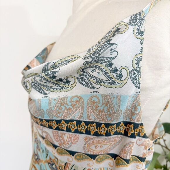 ANTHROPOLOGIE | Bishop & Young | Bonnes Vacance Cami | medium | blouse paisley - Picture 3 of 9